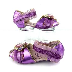Disney Rapunzel Dress Up Heels Shoes Girls US 13 1 Tangled Princess Costume Glam